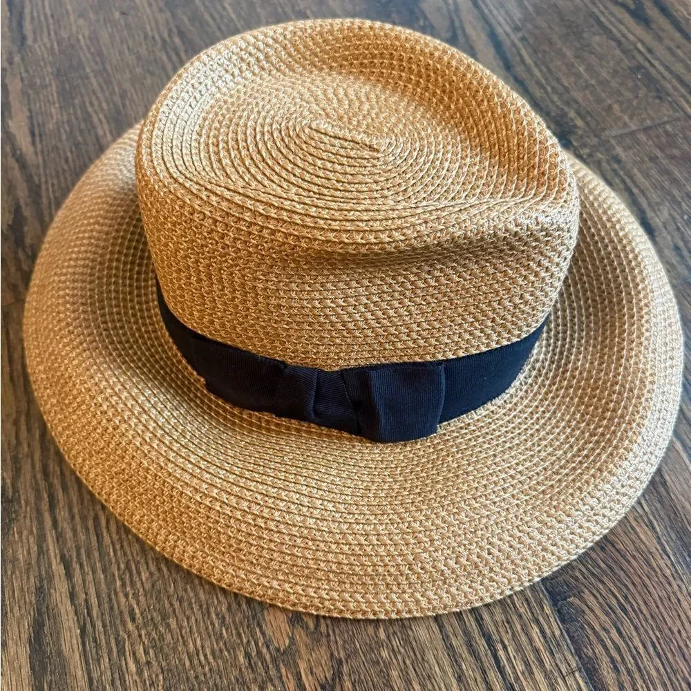 Eric Javits  SQUISHEER INSTINCT tan/black - Picture 5 of 8